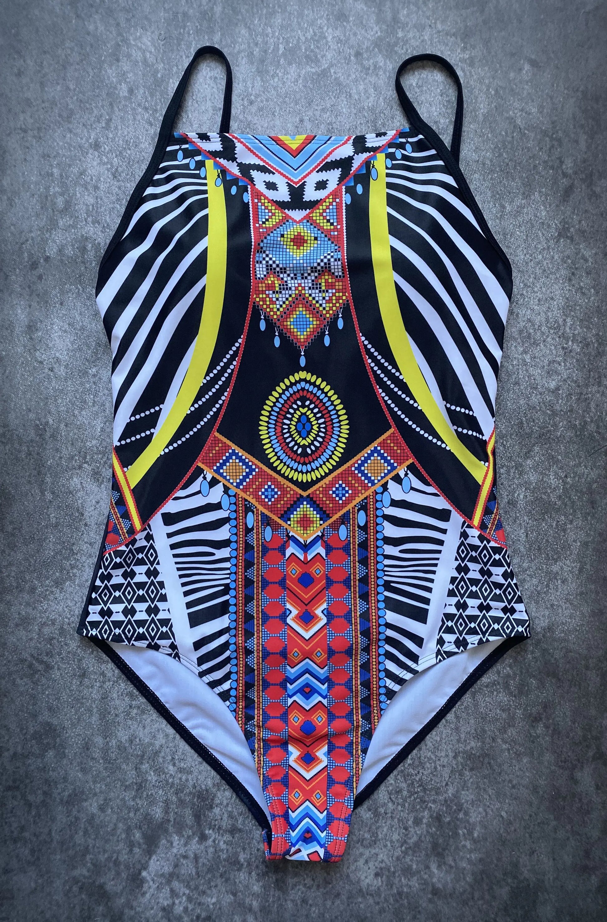 2025 Chic Print Slimming Swimsuit